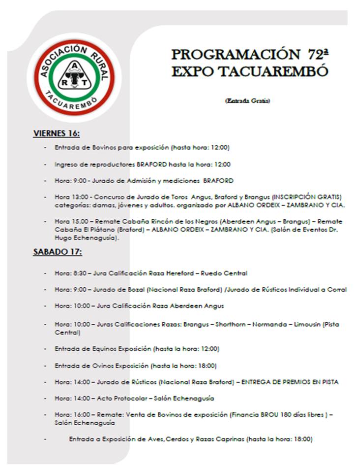 imagen programa expo tacuarembó