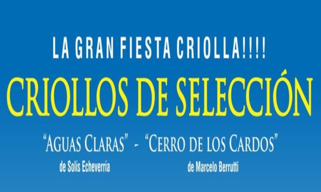 Criollos de Selección, colocación total.