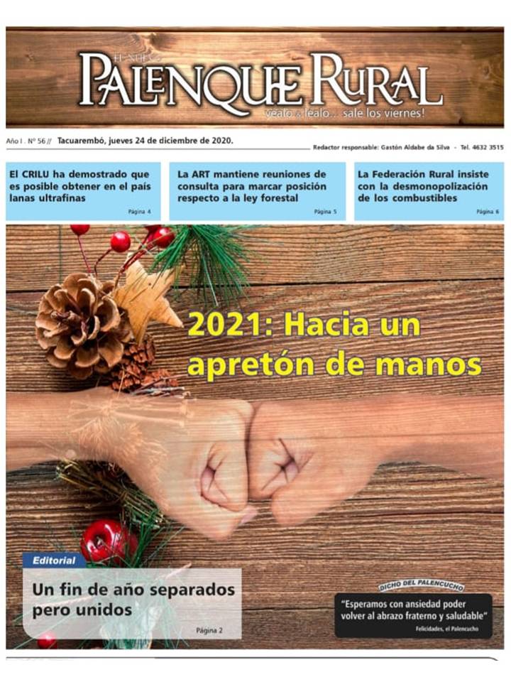 IMAGEN DE LA TAPA DE EL PALENQUE RURAL DESPIDE EL AÑO