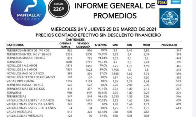 Pantalla Uruguay vendió el 91,2% de la oferta