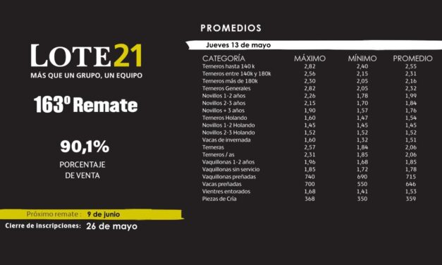 Lote 21 colocó el 90,1% de la oferta