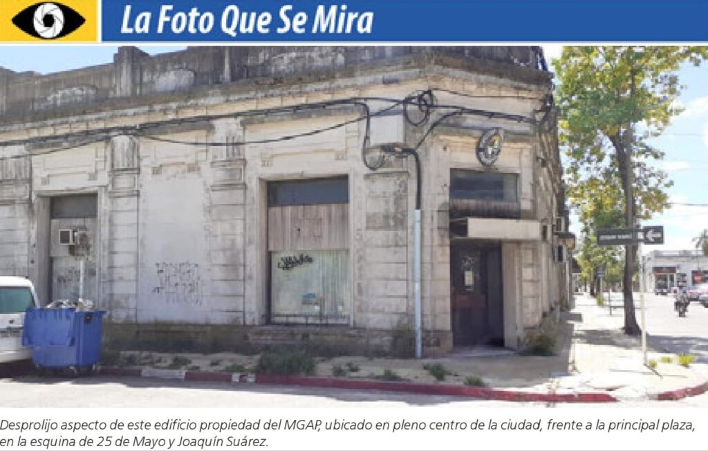 imagen de la foto que se mira edificio del mgap en tacuarembó abandonado