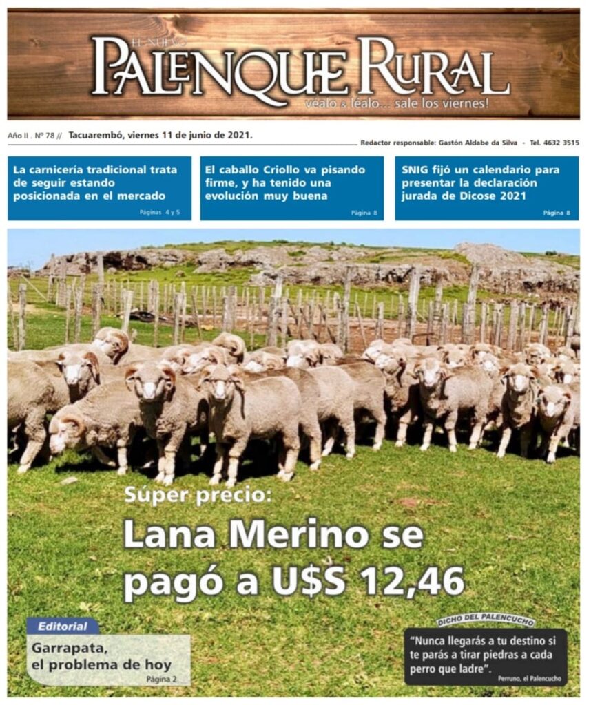 IMAGEN DE LA TAPA DE EL PALENQUE RURAL: GARRAPATA, EL PROBLEMA DE HOY