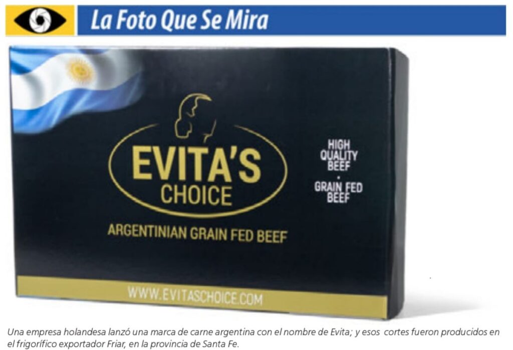 imagen de una caja de carne de la marca evita el palenque rural: la garrapata 