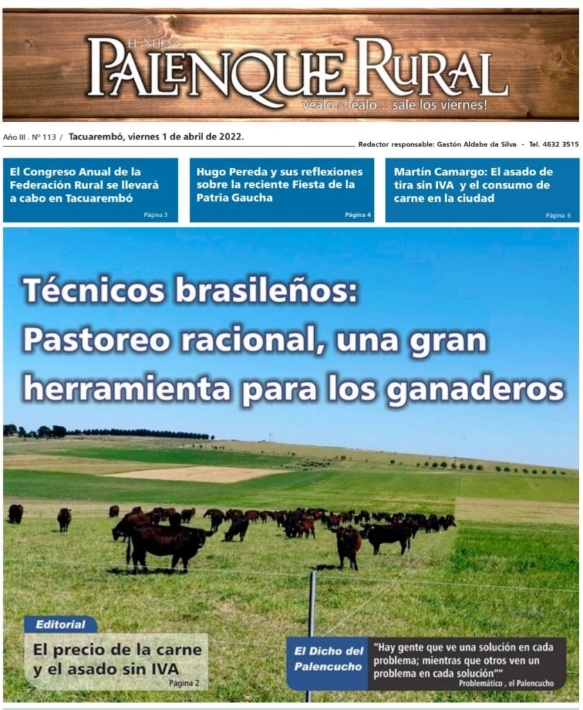 tapa de el palenque rural: pastoreo racional