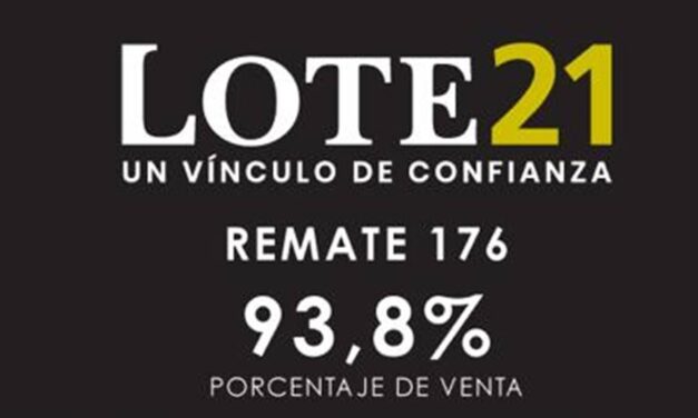 Lote 21 colocó el 93.8% de la oferta