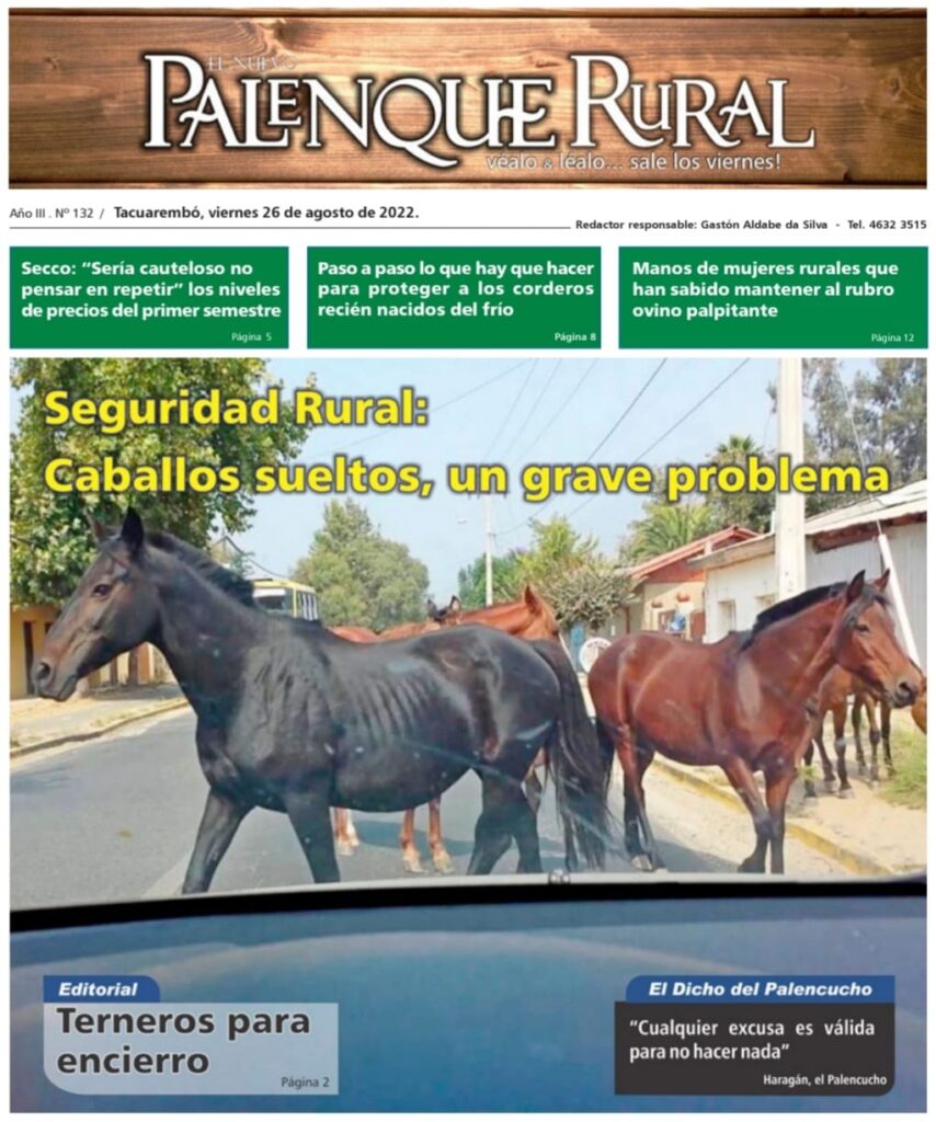 imagen de la tapa del palenque rural: seguridad rural