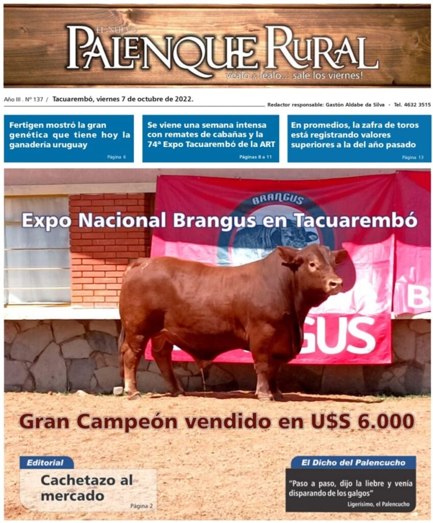 tapa de el palenque rural: expo nacional brangus 