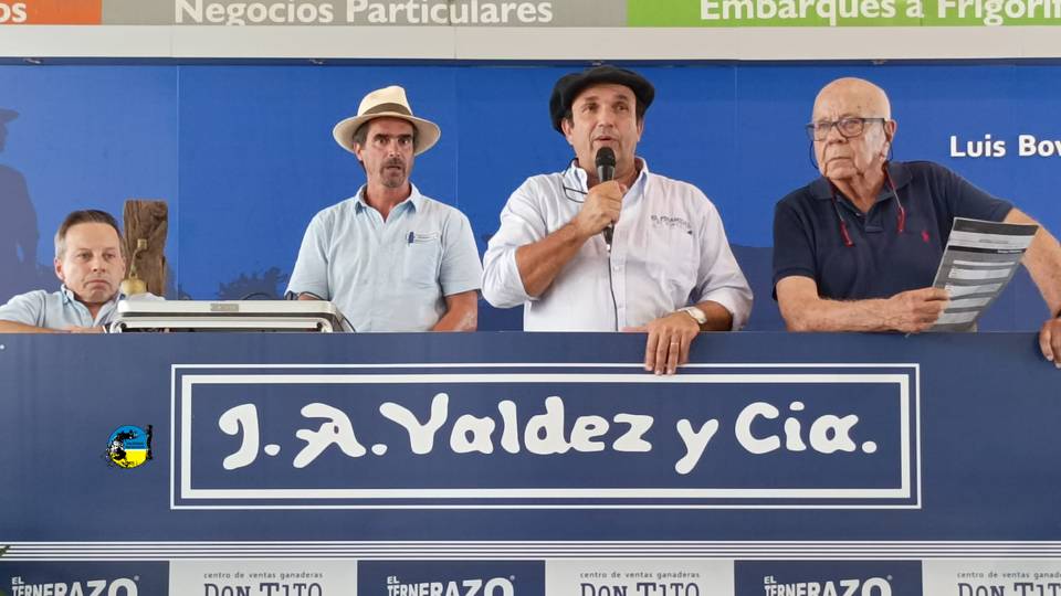 imagen de abayuba valdez, pablo valdez, alejandro nuñez y gonzalo gambetta en el remate de el piramidal: 50 remates y una larga historia