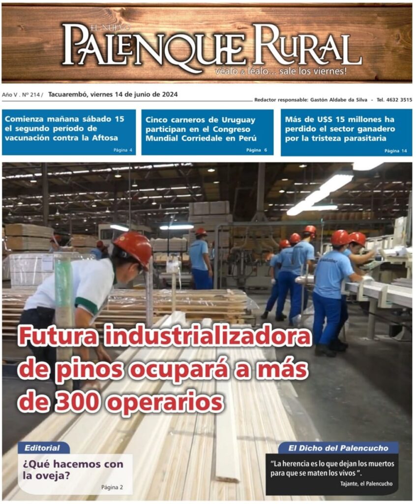 imagen de la tapa de el palenque rural: futura industrializadora de pinos