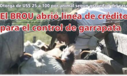 El Palenque Rural: BROU abrió crédito para control de garrapata