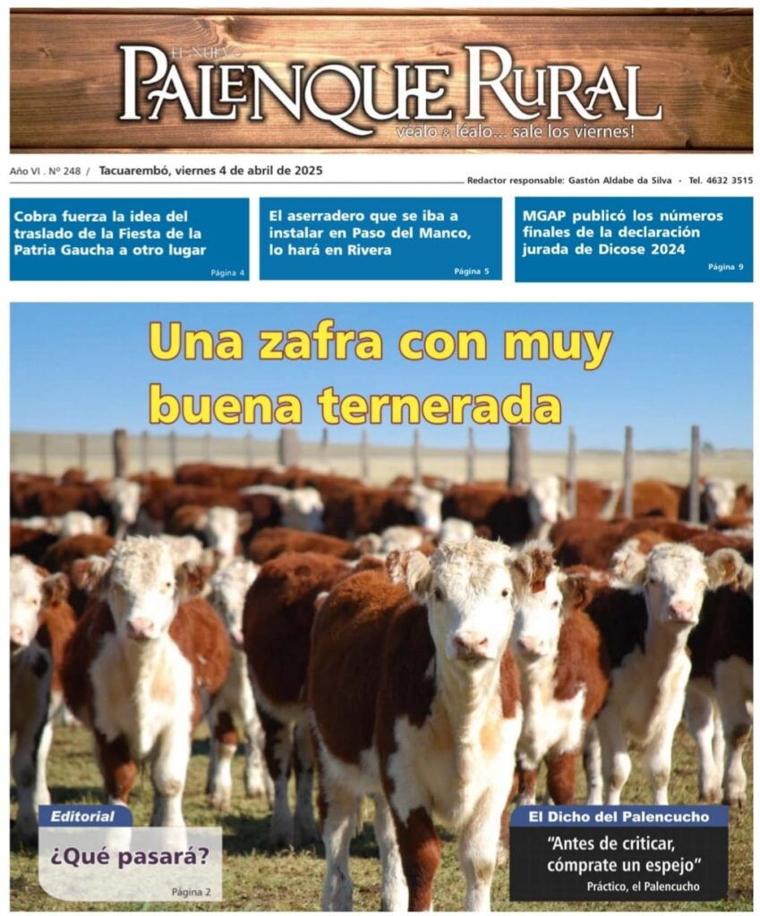 imagen de la tapa de el palenque rural: una zafra con muy buena ternerada