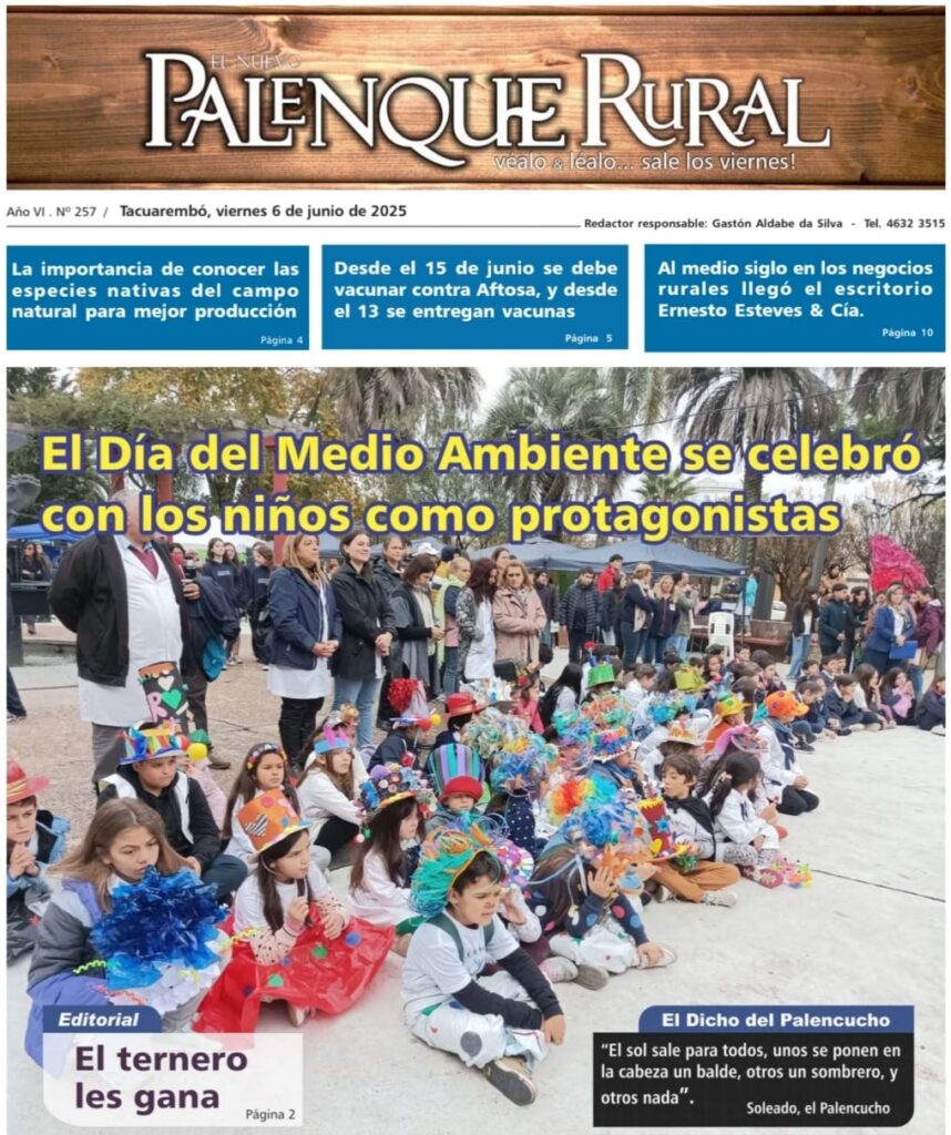 imagen de la tapa de el El Palenque Rural: Día del Medio Ambiente se celebró con los niños como protagonistas.