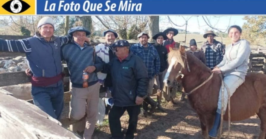IMAGEN DE LA FOTO QUE SE MIRA, gente que trabaja en las mangas en los remates ferias cumple una función realmente importante.