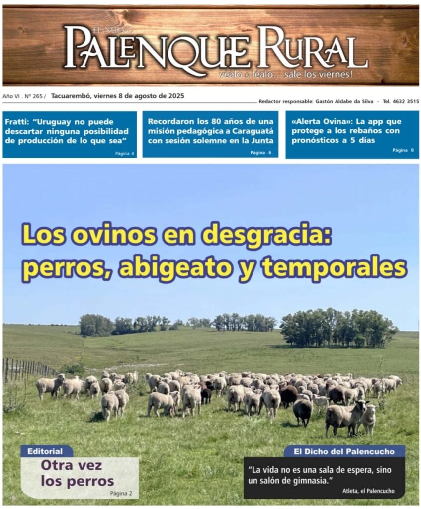 imagen de la tapa de El Palenque Rural: los ovinos en desgracia, perros, abigeato y temporales.