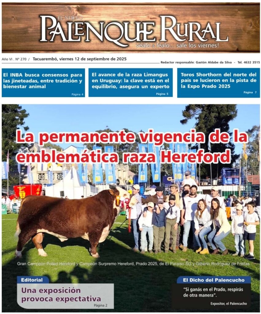 IMAGEN DE LA TAPA DE El Palenque Rural: la permanente vigencia de la emblemática raza Hereford