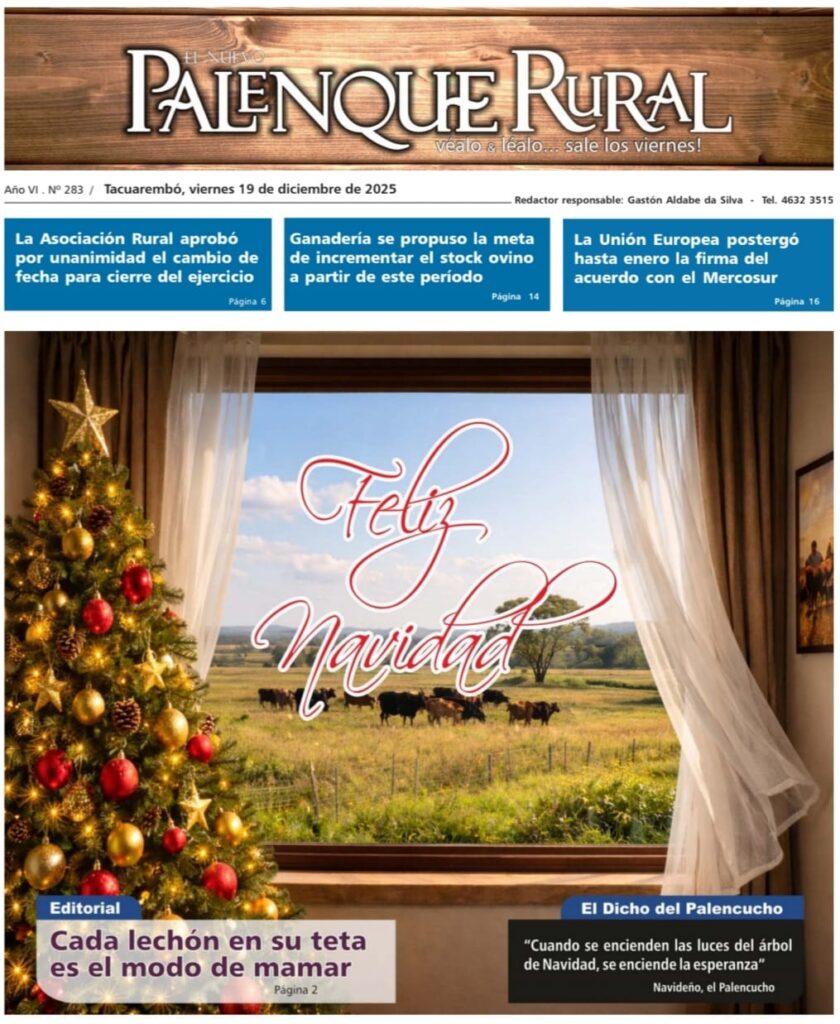 imagen de la tapa de El Palenque Rural: Feliz Navidad 2025. 