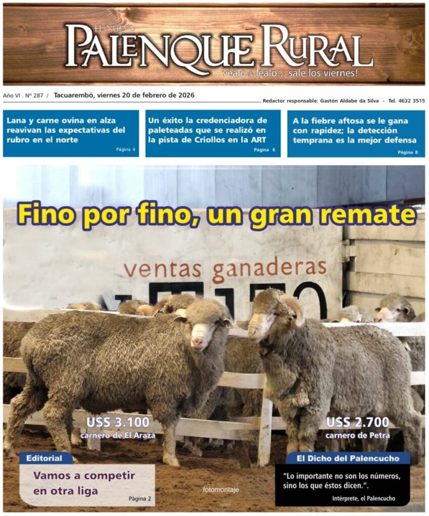 IMAGEN DE LA TAPA DE El Palenque Rural: fino por fino, un gran remate.