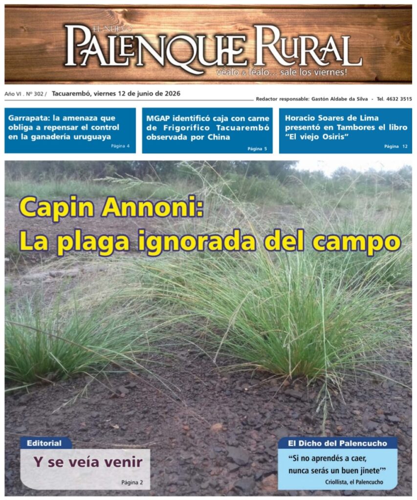 imagen de la tapa de El Palenque Rural: Capin Annoni, la plaga ignorada del campo.