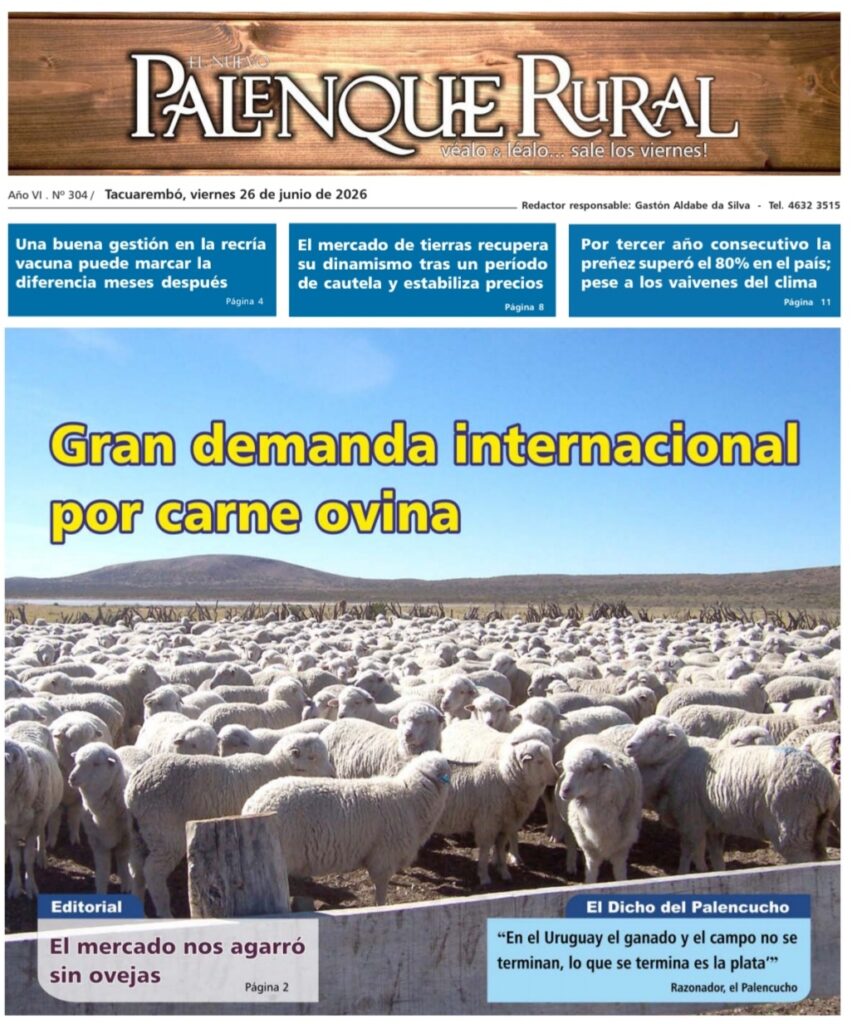 imagen de la tapa de El Palenque Rural: gran demanda internacional por carne ovina.