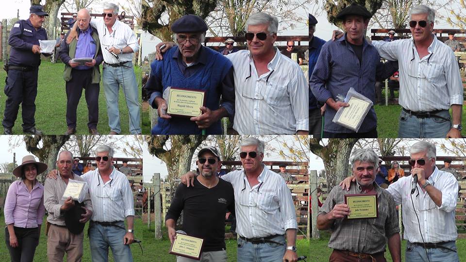 imagen de reconocimientos de la firma de palleja entrgando placas a personas