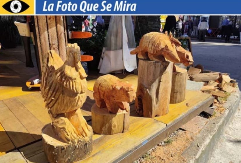 En la Expo Prado del año pasado, se vieron estas esculturas de animales realizadas con una motosierra.