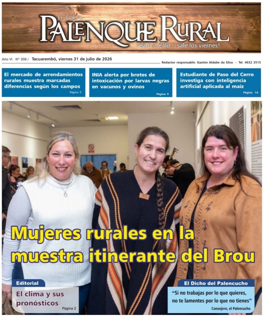 imagen de la tapa de El Palenque Rural: Mujeres Rurales en la muestra itinerante del BROU