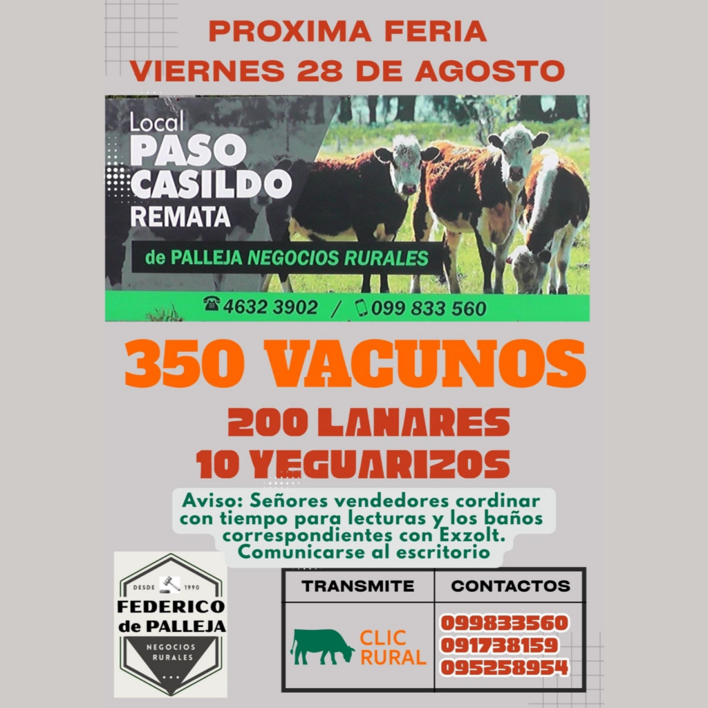 Cartelera de Remates 2026, la Auténtica de Palenque Agropecuario.