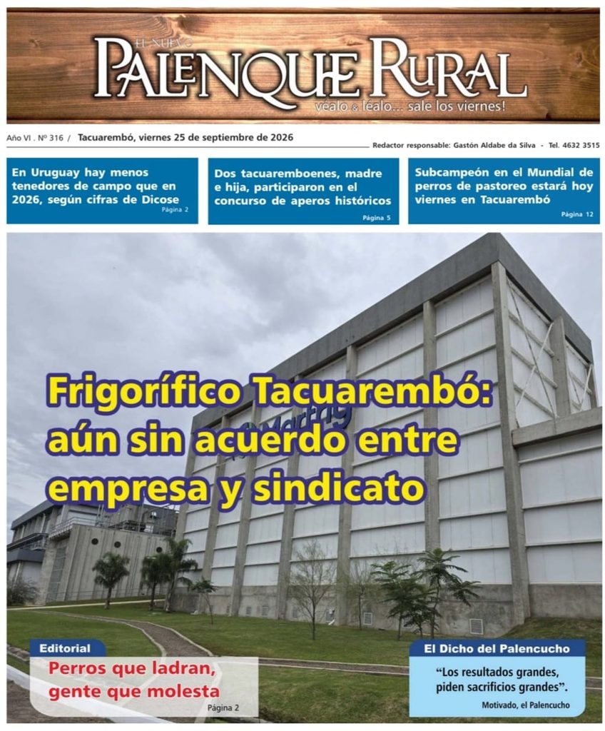 El Palenque Rural: Frigorífico Tacuarembó sin acuerdo entre empresa y sindicato.